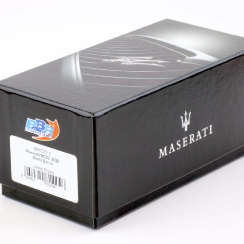 1:43 BBR Maserati MC20 Giallo Genio yellow/ black roof 2020 - Limited 80 pcs.