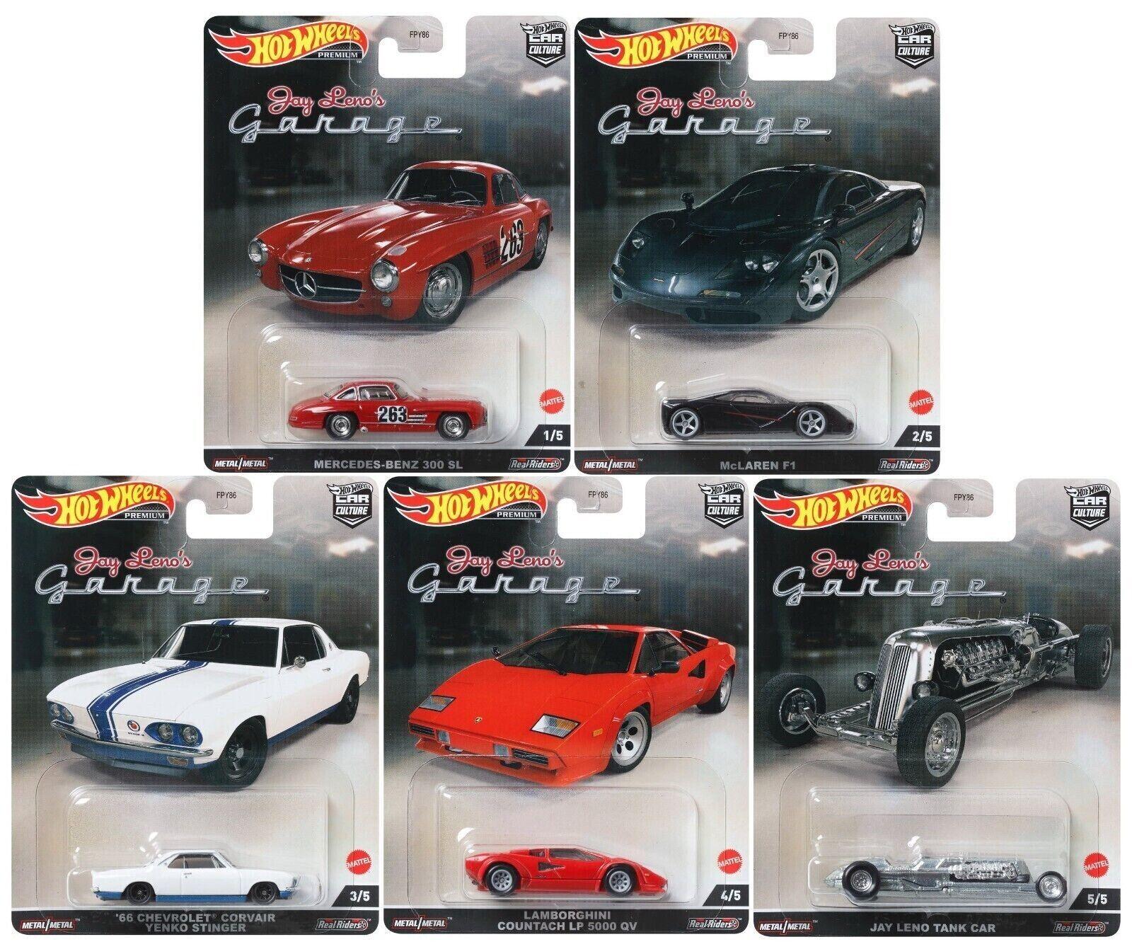 1:64 Hot Wheels Set 2022 Jay Leno´s Garage Car Culture 5 pcs. Lamborghini, McLAREN
