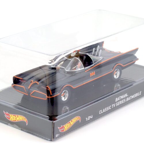 1:24 Hot Wheels BATMAN Classic TV Series Batmobile black/ orange