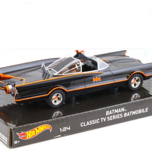 1:24 Hot Wheels BATMAN Classic TV Series Batmobile black/ orange