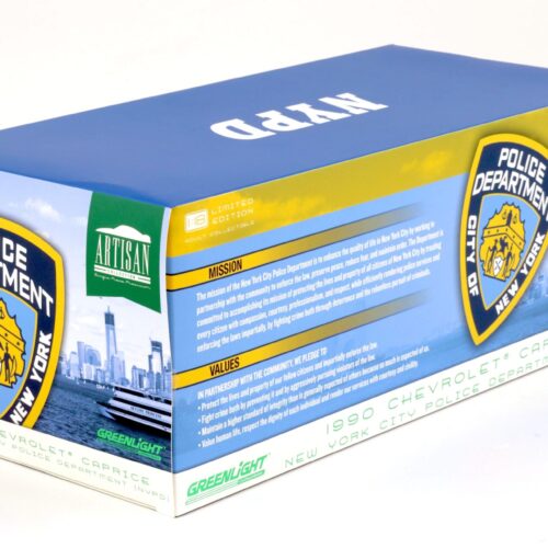 1:18 Greenlight 1990 Chevrolet Caprice NEW York City Police Department NYPD blue