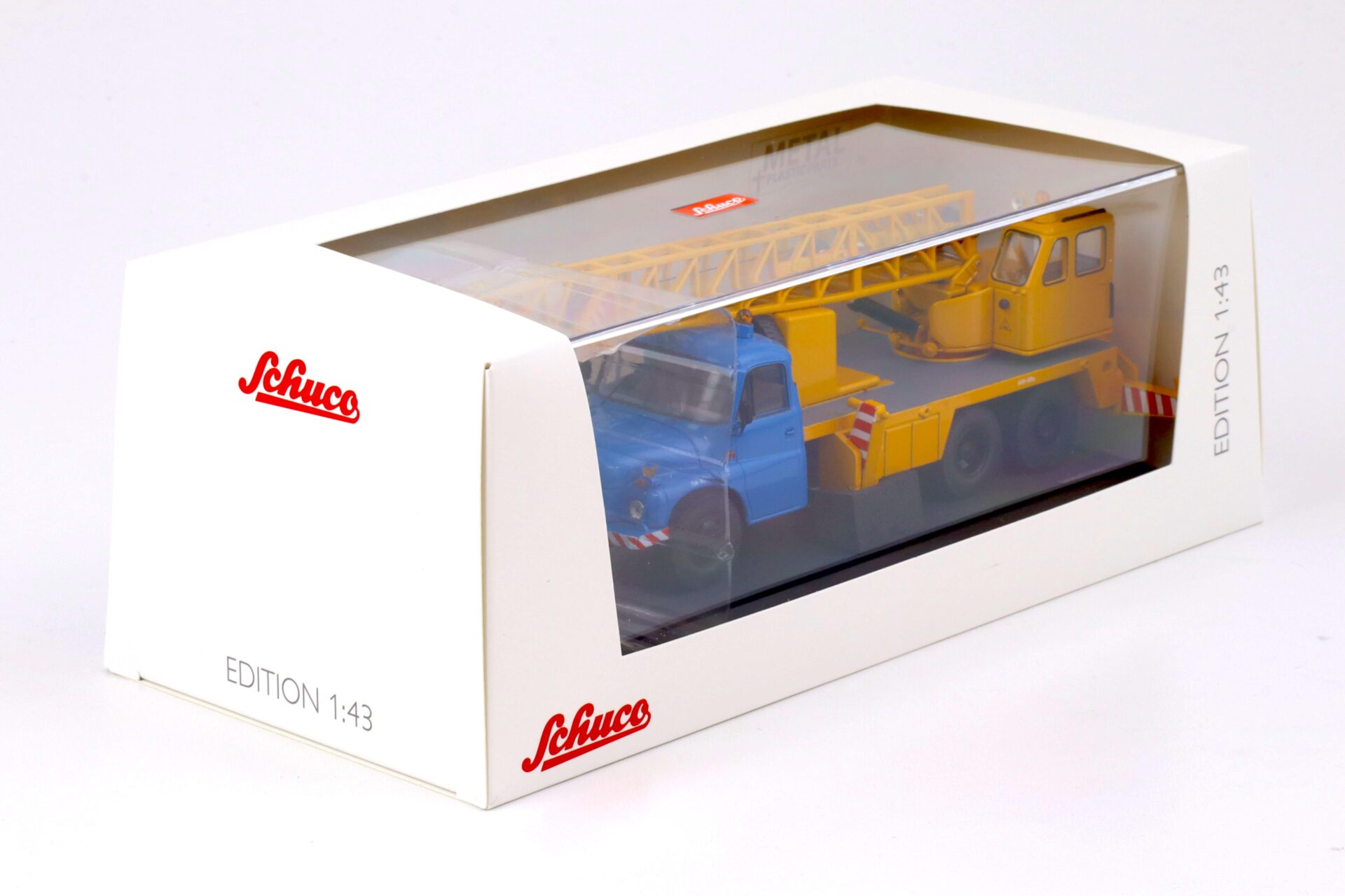 1:43 Schuco Tatra T148 Kranwagen LKW blue/ yellow