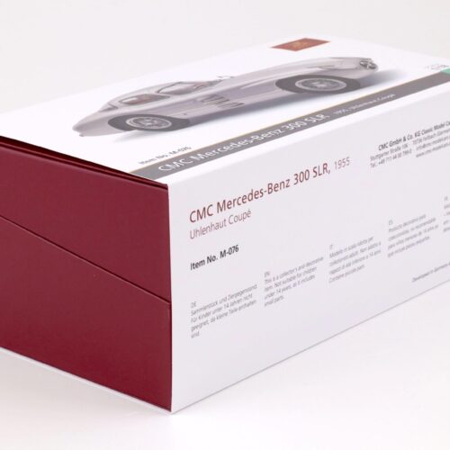 1:18 CMC Mercedes 300 SLR Uhlenhaut Coupe 1955 silver/ red interior M-076