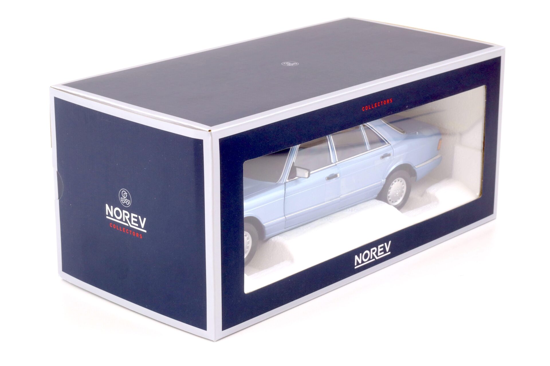 1:18 Norev Mercedes 560 SEL W126 Limousine 1991 pearl blue metallic