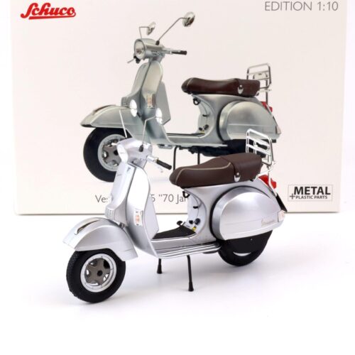 1:10 Schuco Vespa PX 125 silver metallic "70 Jahre Sonderedition"