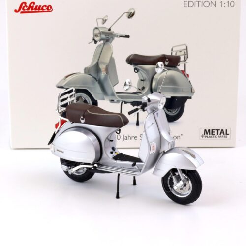 1:10 Schuco Vespa PX 125 silver metallic "70 Jahre Sonderedition"