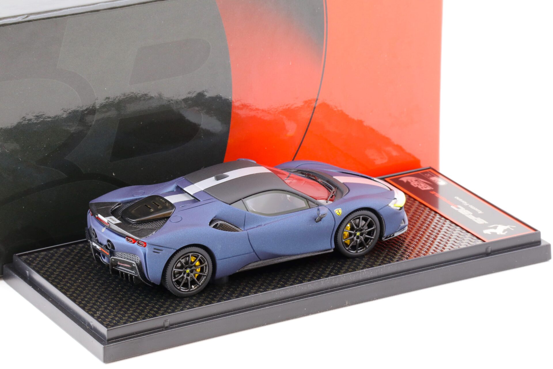 1:43 BBR Ferrari SF90 Stradale Pack Fiorano Matt Abu Dhabi blue - Limited 32 pcs.