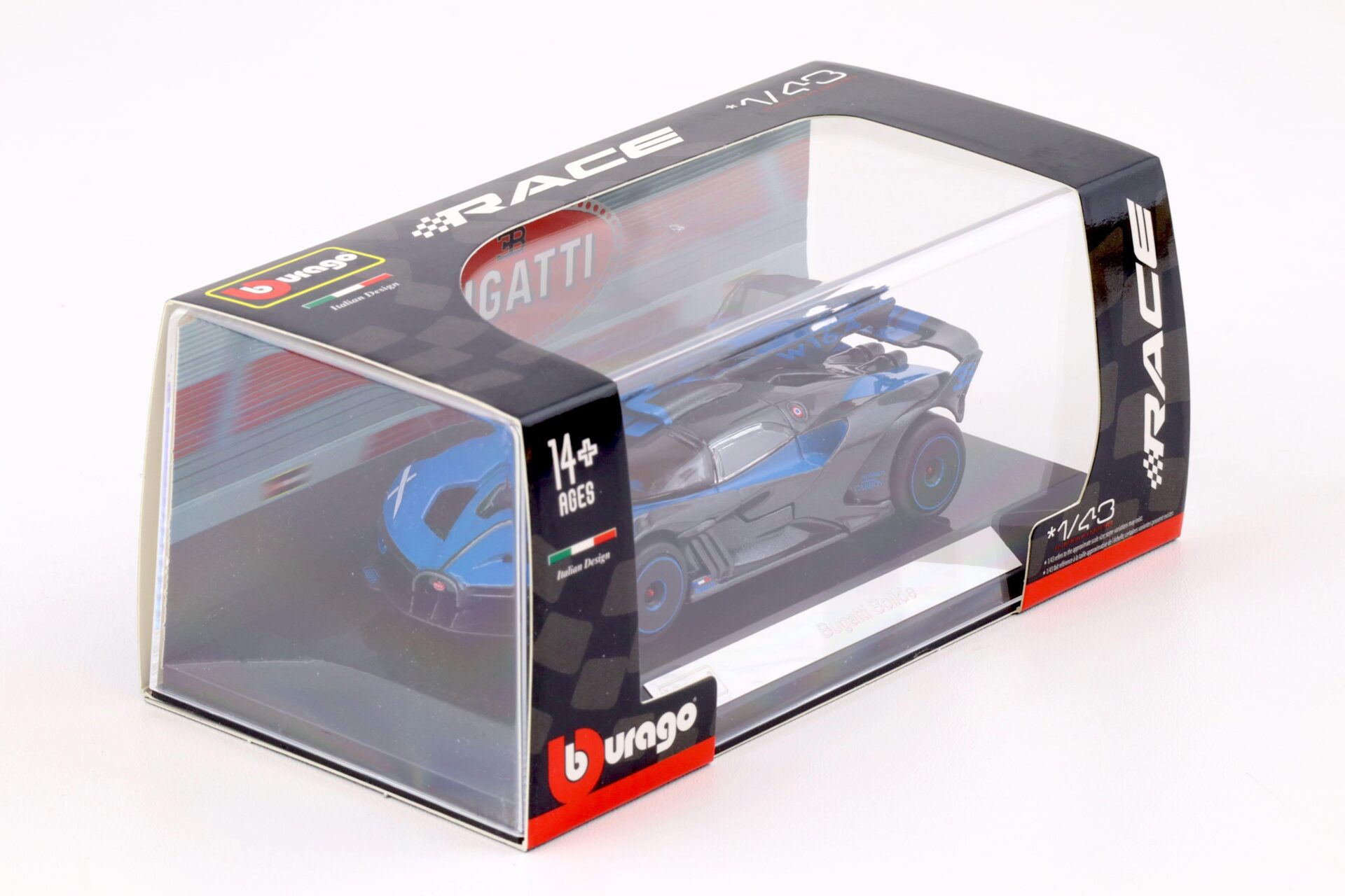 1:43 Bburago Bugatti Bolide 2020 blue/ grey