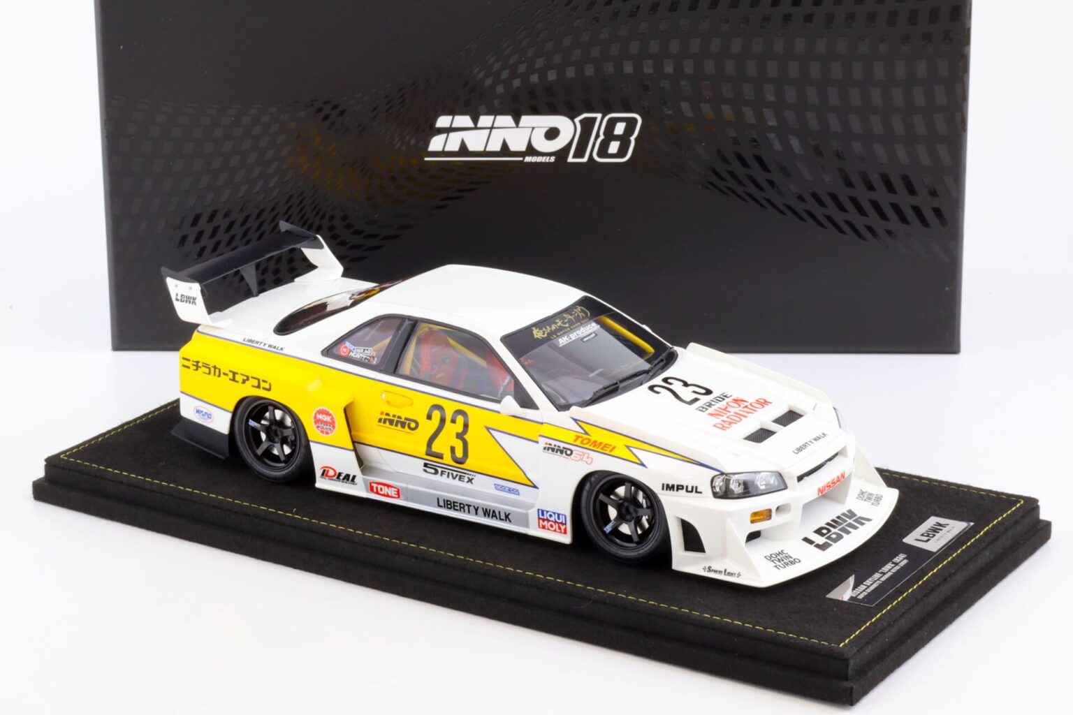 1:18 INNO Models Nissan Skyline GT-R (R34) LBWK Super Silhouette ...