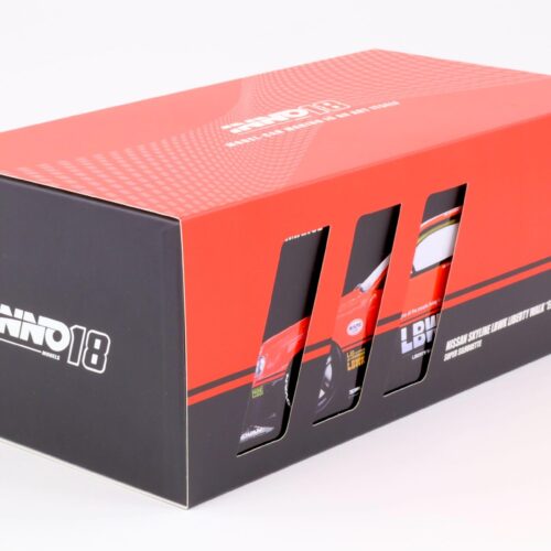 1:18 INNO Models Nissan Skyline GT-R (R34) LBWK Super Silhouette #5 black/ red