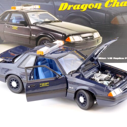 1:18 GMP 1988 Ford Mustang 5.0 SSP US Air Force U-2 Chase Car Dragon Chaser blue
