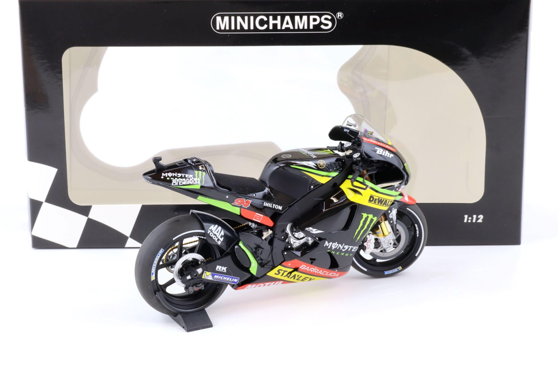 1:12 Minichamps Yamaha YZR-M1 Monster Yamaha Tech 3 Jonas Folger MotoGP 2017