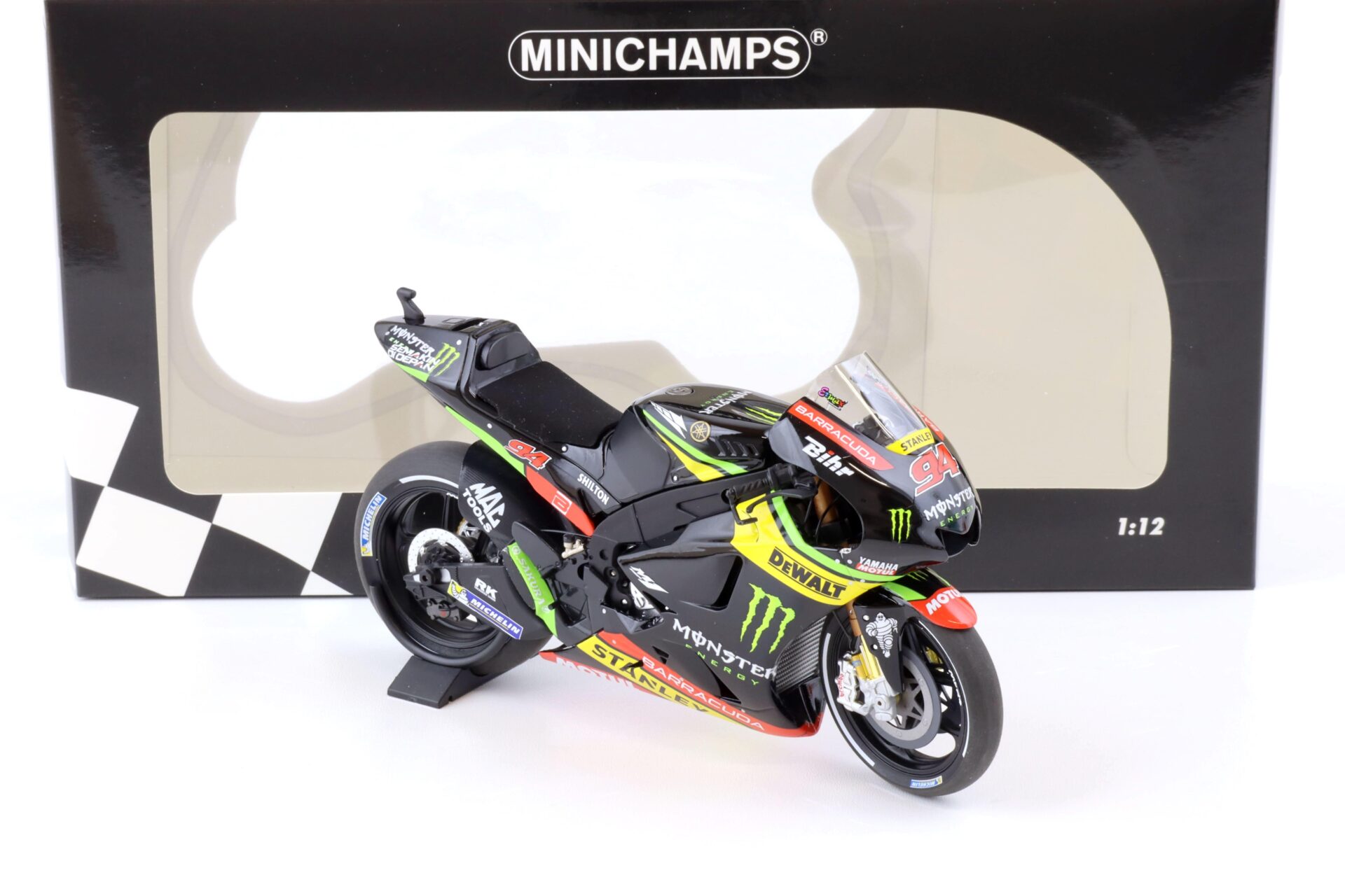 1:12 Minichamps Yamaha YZR-M1 Monster Yamaha Tech 3 Jonas Folger MotoGP 2017