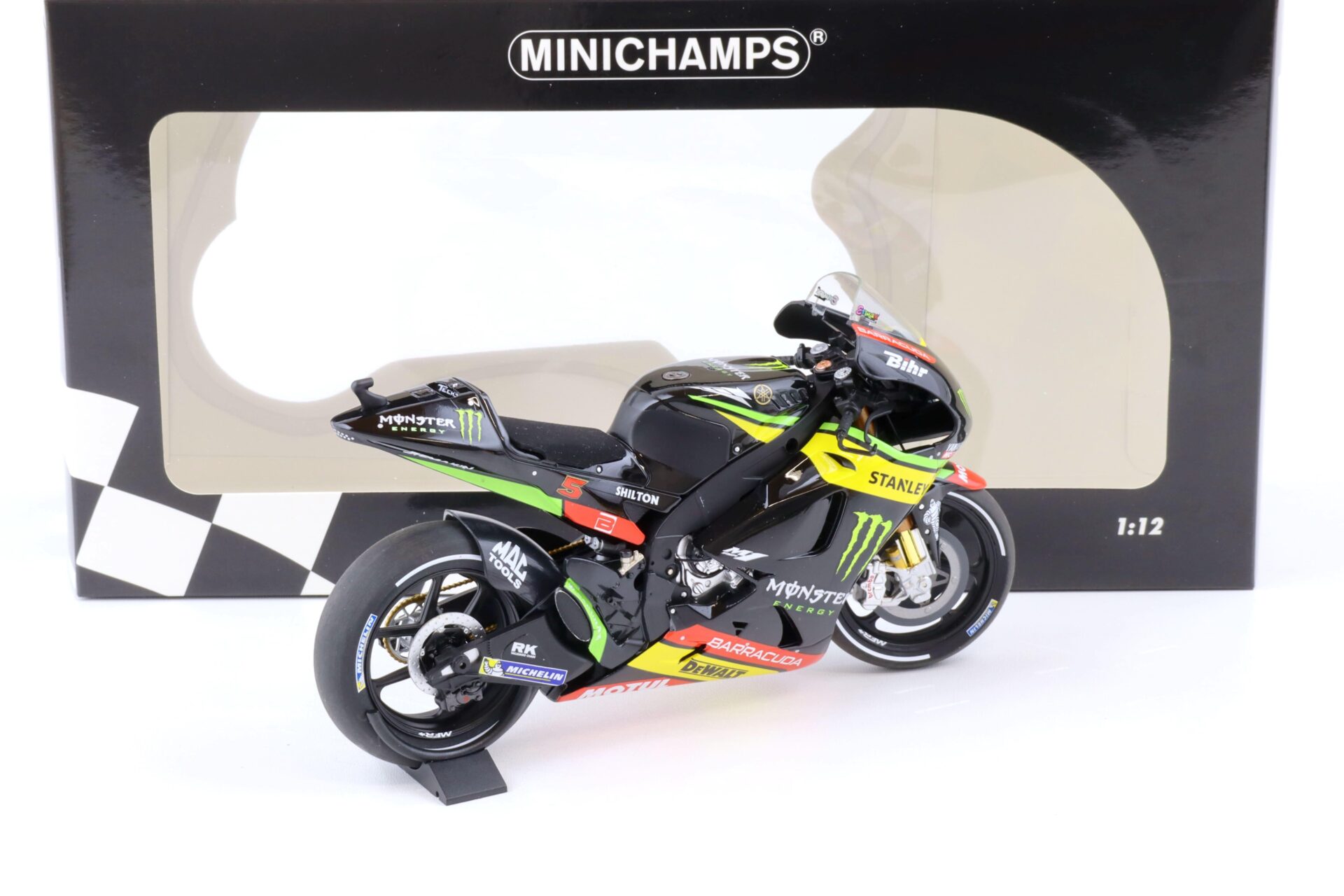 1:12 Minichamps Yamaha YZR-M1 Monster Yamaha Tech 3 Johann Zarco MotoGP 2017