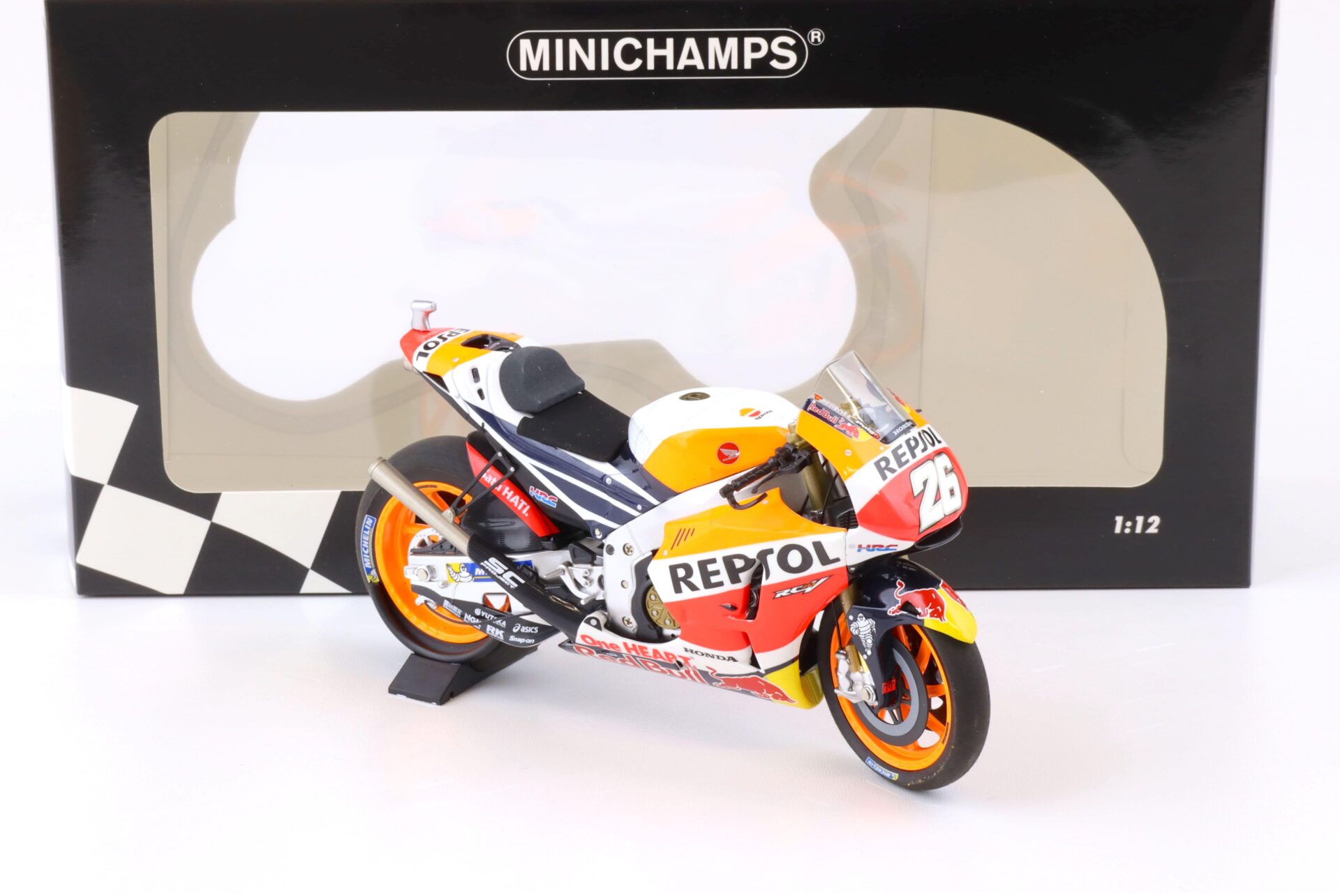 1:12 Minichamps Honda RC213V Repsol Honda Team Dani Pedrosa MotoGP 2017