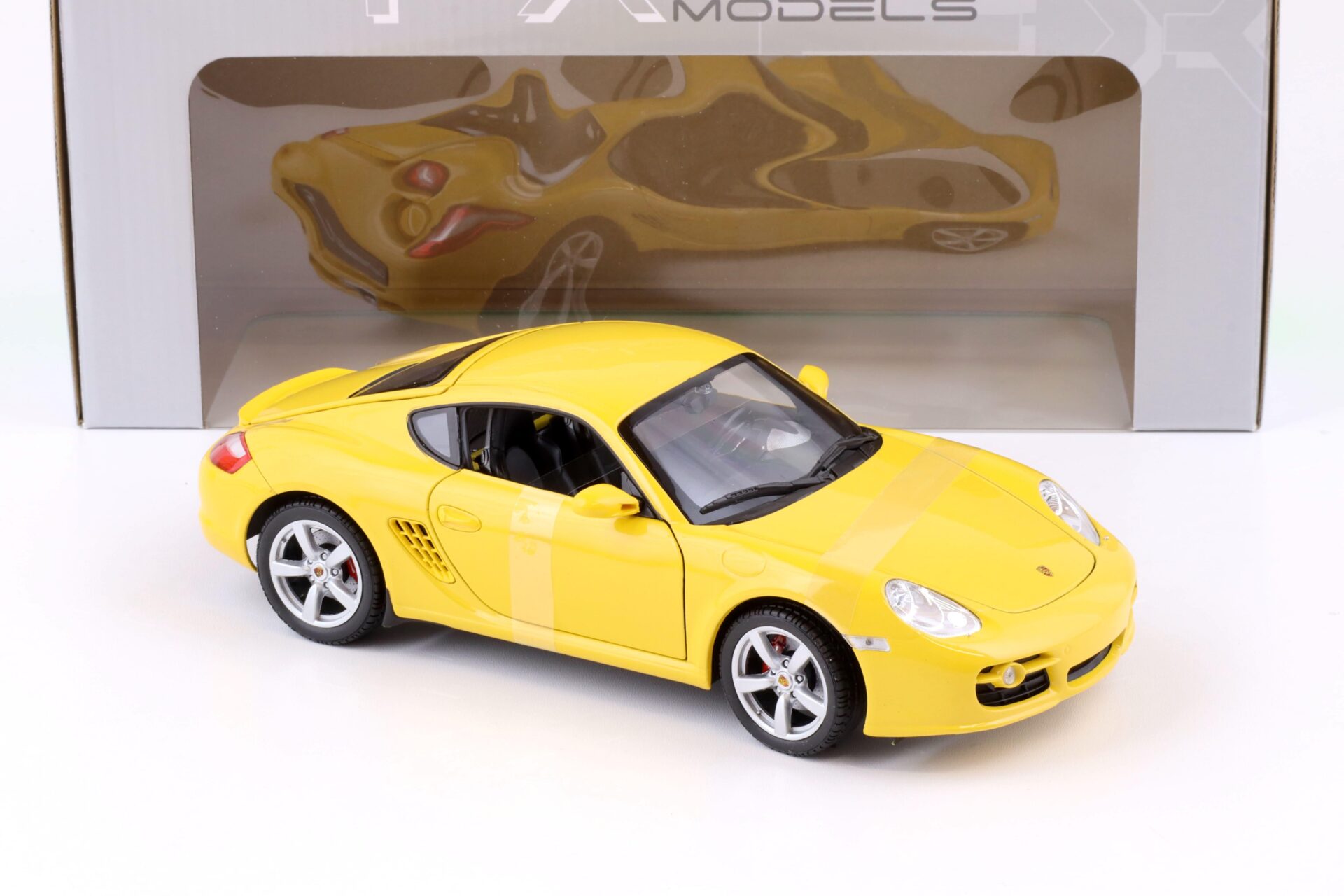 1:18 Welly Porsche Cayman S yellow 2006