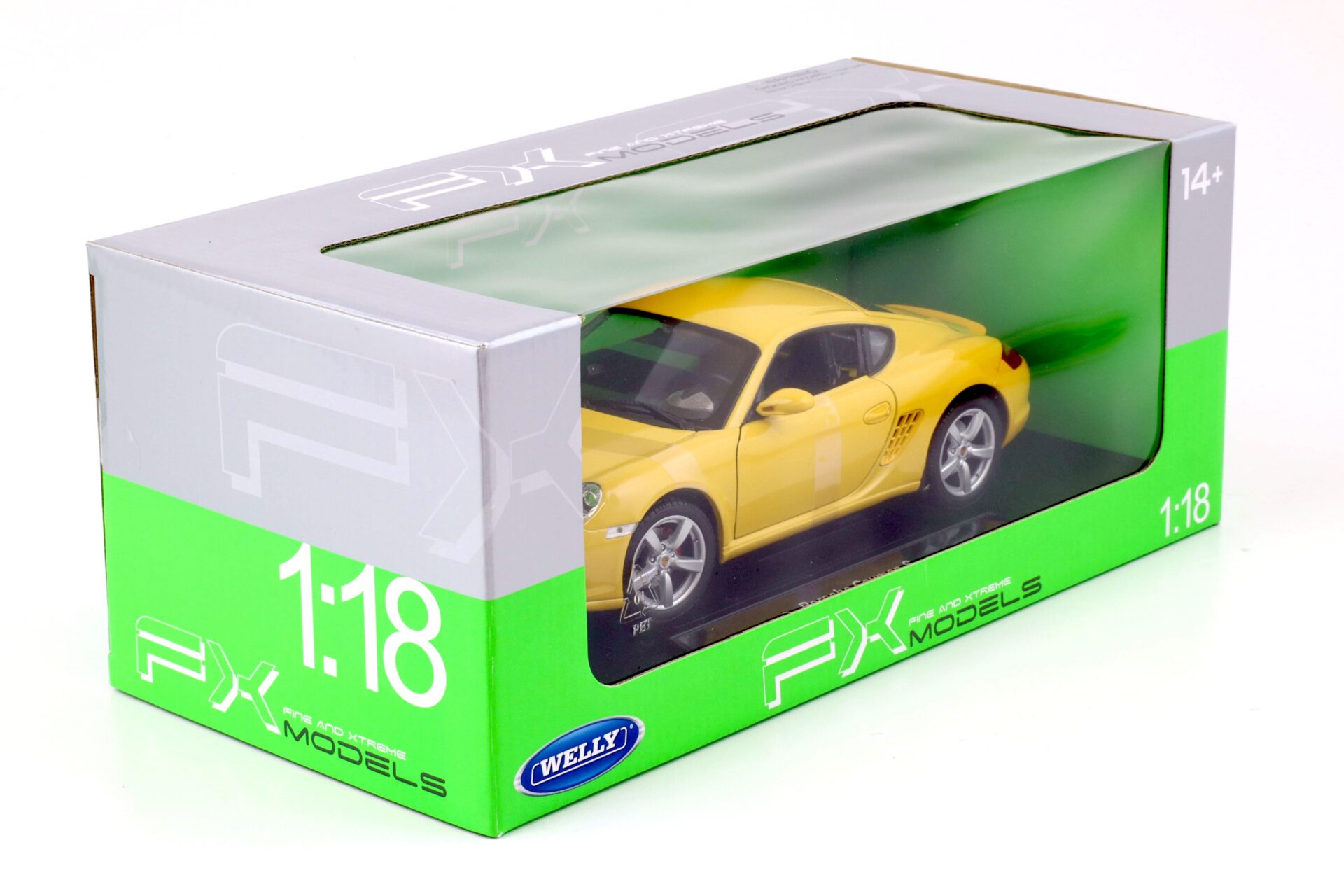 1:18 Welly Porsche Cayman S yellow 2006
