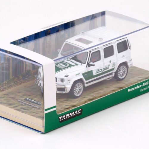 1:64 Tarmac Works Mercedes G63 AMG Dubai Police white/green