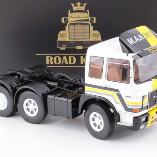 1:18 Road Kings LKW MAN F8 22.361 white/yellow 1978 AUF ACHSE