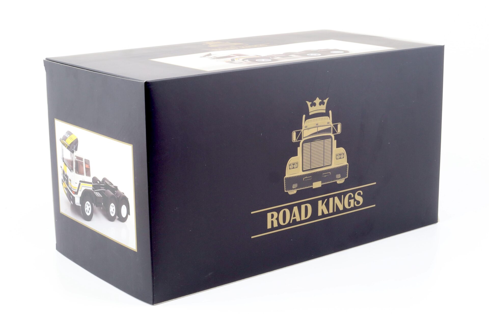 1:18 Road Kings LKW MAN F8 22.361 white/yellow 1978 AUF ACHSE