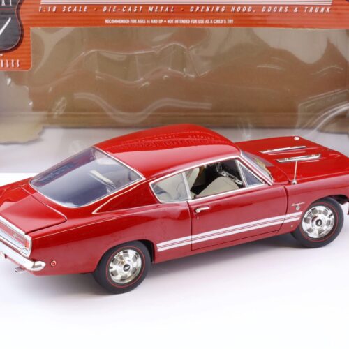 1:18 Highway61 1968 Plymouth Barracuda Formel S red 50429