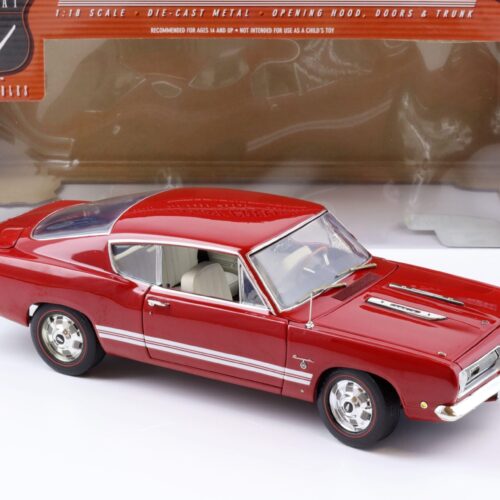 1:18 Highway61 1968 Plymouth Barracuda Formel S red 50429