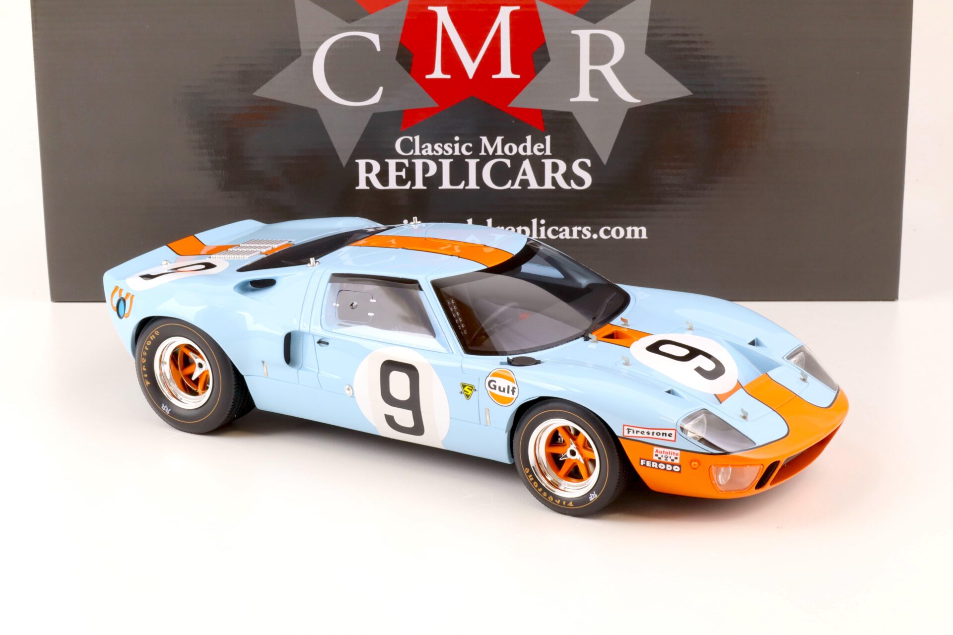 1:12 CMR Ford GT40 Gulf Racing #9 Le Mans Winner Rodriguez 1968