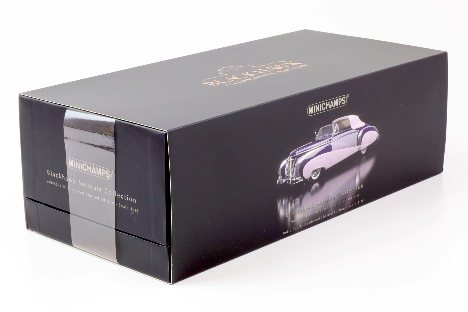 1:18 Minichamps 1948 Cadillac Series 62 Cabriolet Blackhawk Museum Collection