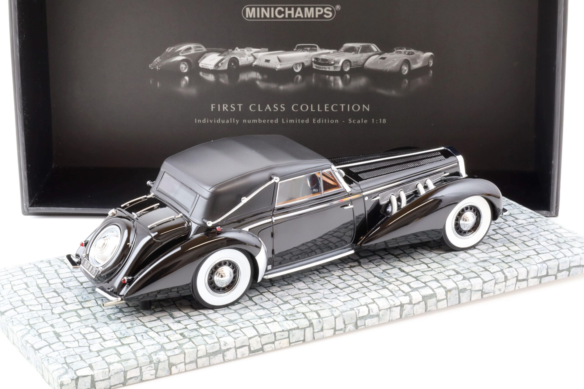1:18 Minichamps 1939 Delage D8-120 Cabriolet black - Limited 120 pcs.