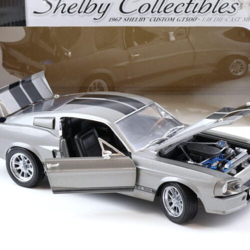 1:18 Shelby Collectibles 1967 Shelby Custom GT 500 grey/black like ELEANOR