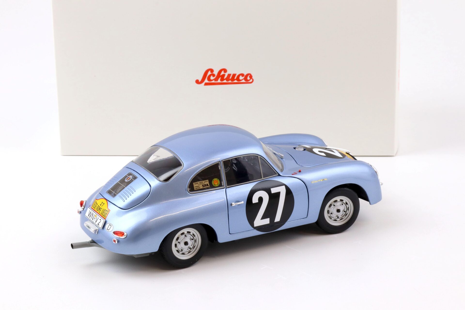 1:18 Schuco Porsche 356 A Carrera Coupe #27 Sieger Lüttich-Rom-Lüttich 1960