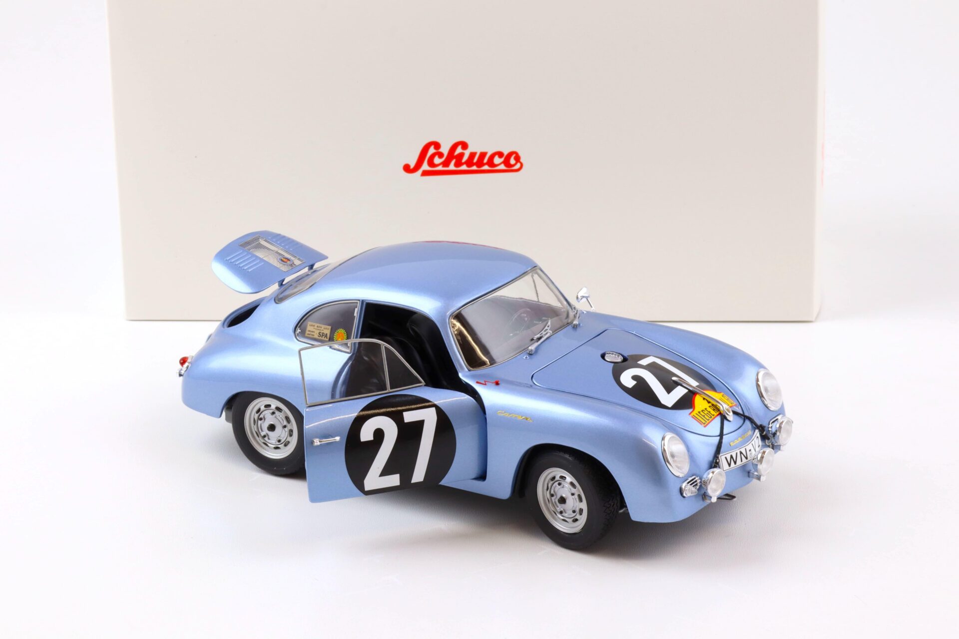 1:18 Schuco Porsche 356 A Carrera Coupe #27 Sieger Lüttich-Rom-Lüttich 1960