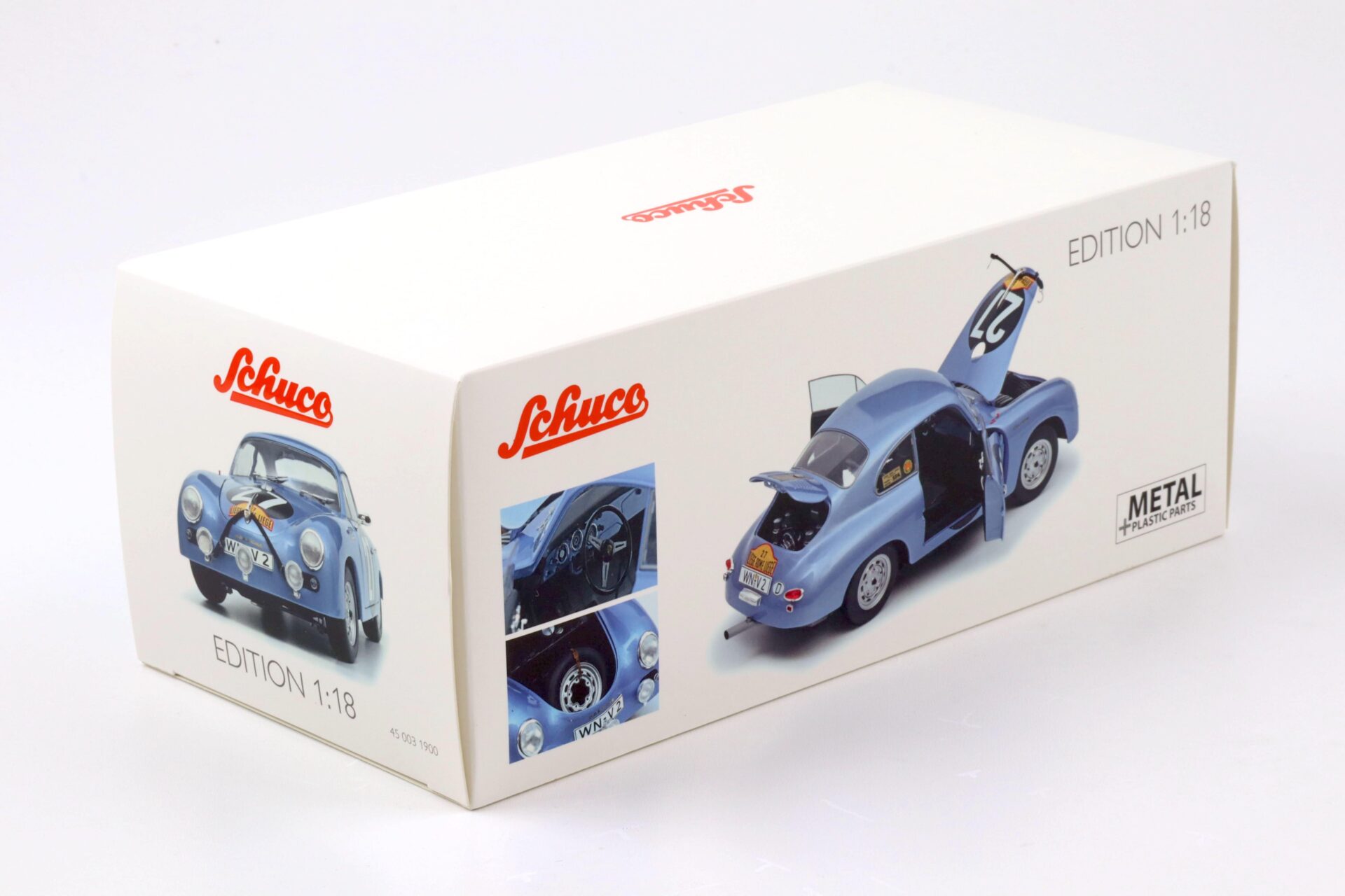 1:18 Schuco Porsche 356 A Carrera Coupe #27 Sieger Lüttich-Rom-Lüttich 1960