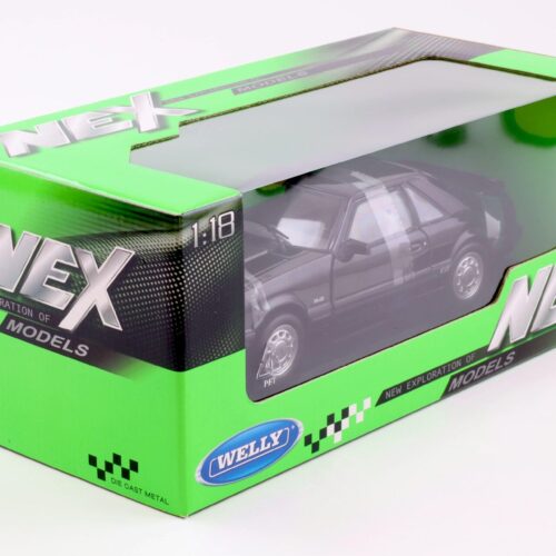 1:18 Welly NEX 1986 Ford Mustang GT 5.0 Coupe black
