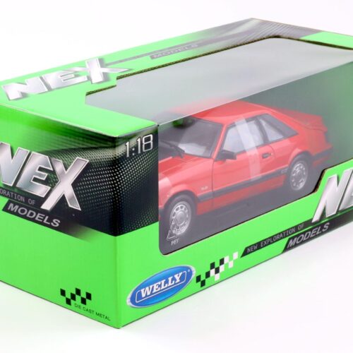 1:18 Welly NEX 1986 Ford Mustang GT 5.0 Coupe red