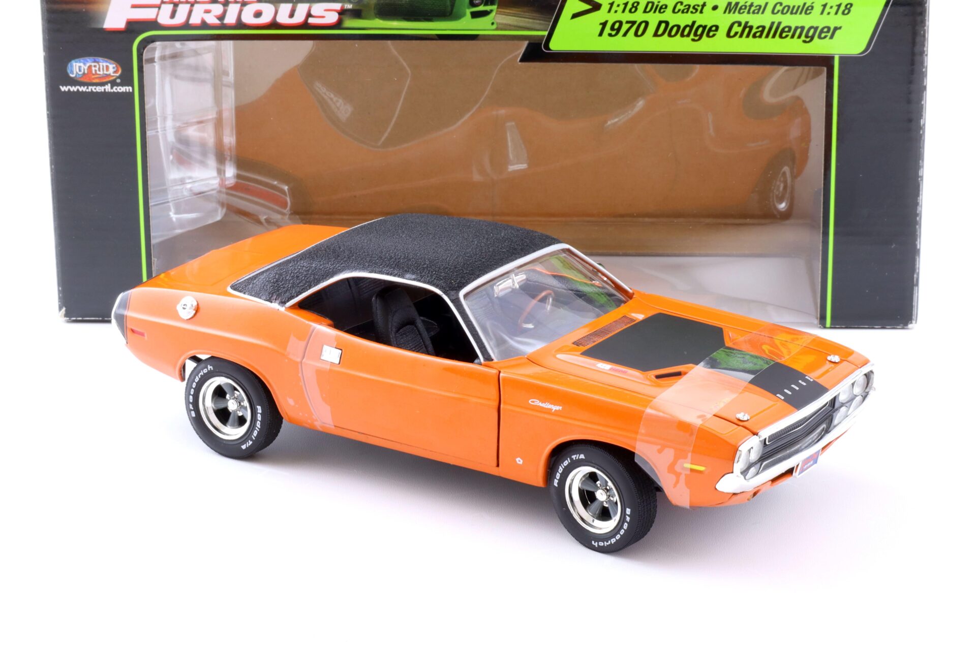 1:18 Ertl 1970 Dodge Challenger The Fast and The Furious orange/black