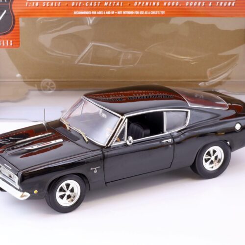 1:18 Highway61 Plymouth Barracuda Super Street Cuda 1968 black