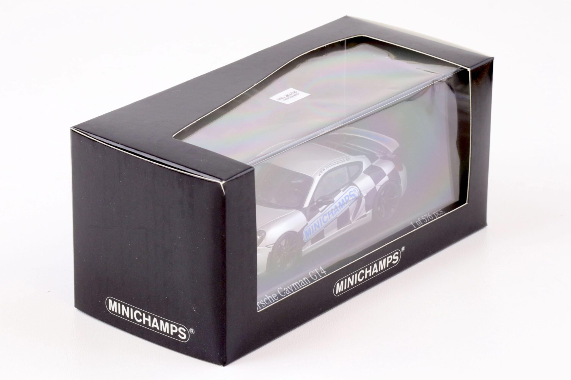 1:43 Minichamps Porsche Cayman GT4 Limited Edition German Toy Fair Nürnberg 2017