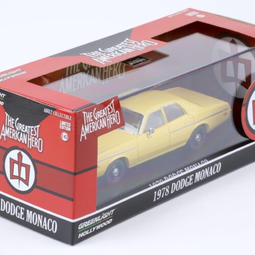 1:43 Greenlight 1978 Dodge Monaco yellow The Greatest American Hero