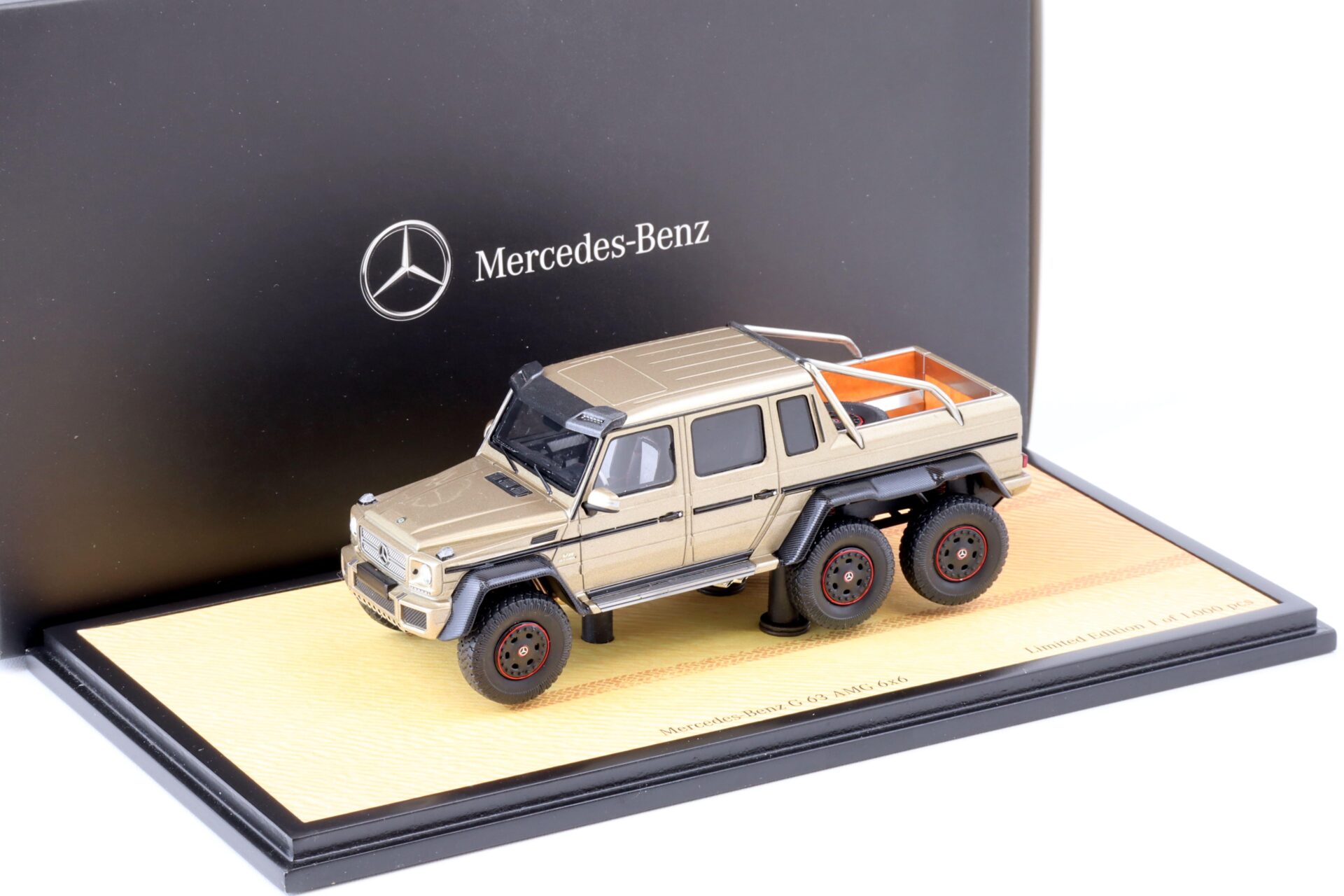 1:43 Spark Mercedes G63 AMG 6x6 Sanidinbeige metallic DEALER VERSION