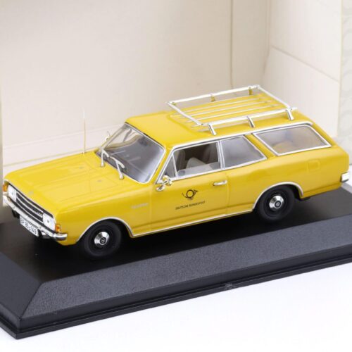 1:43 Minichamps Opel Rekord C Caravan Deutsche Post yellow
