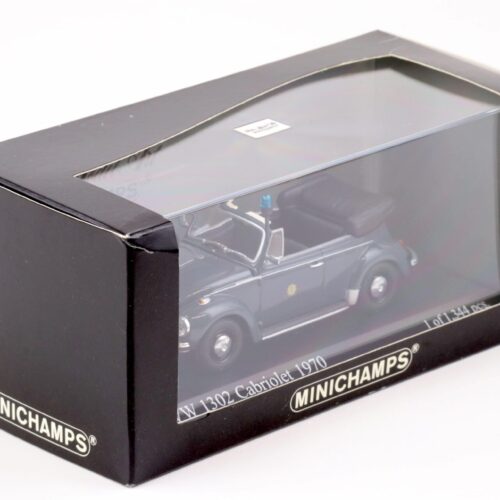 1:43 Minichamps VW 1302 Beetle Cabriolet 1970 Police Berlin - Image 3
