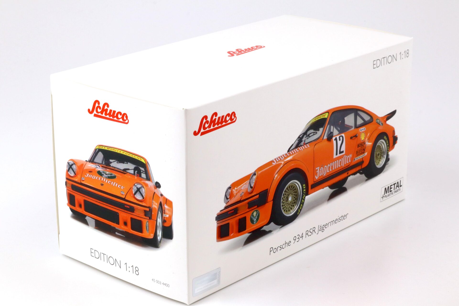 1:18 Schuco Porsche 934 RSR Jägermeister #12 Eifelrennen DRM 1976