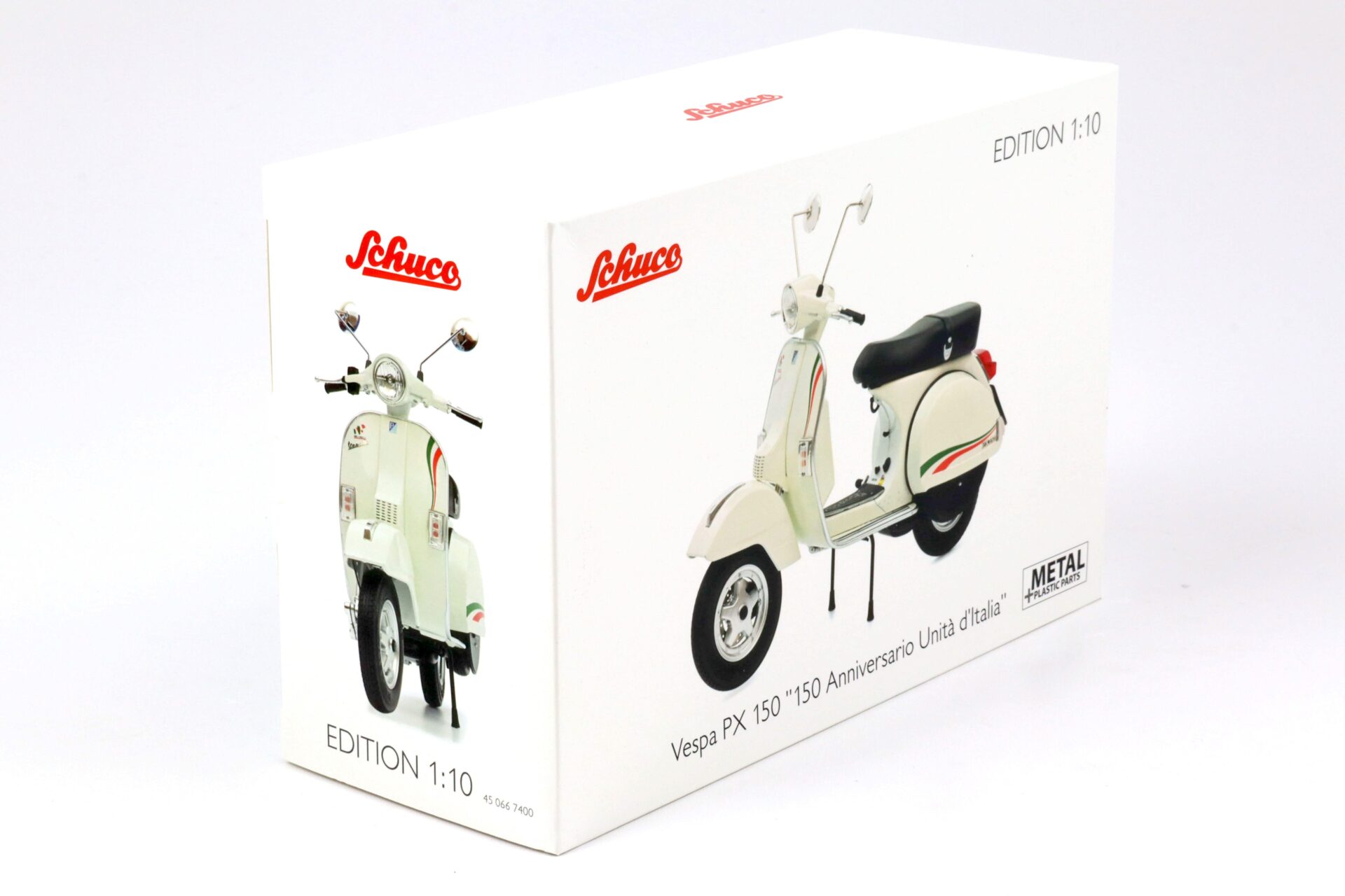 1:10 Schuco Vespa PX 150 white "150 Anniversario Unita d´Italia"