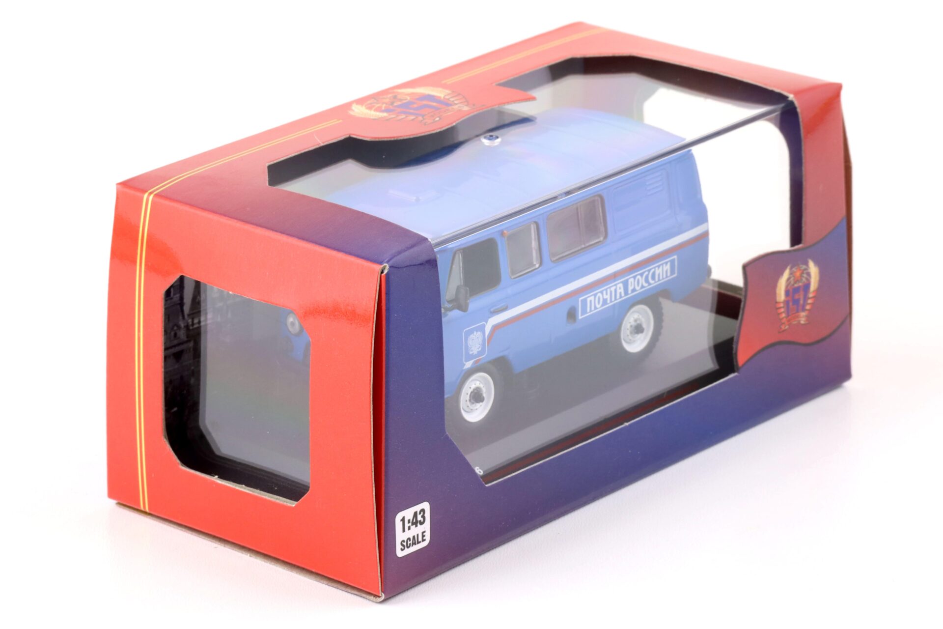 1:43 IST Models 2005 UAZ 452 (39625) Russian Mail blue