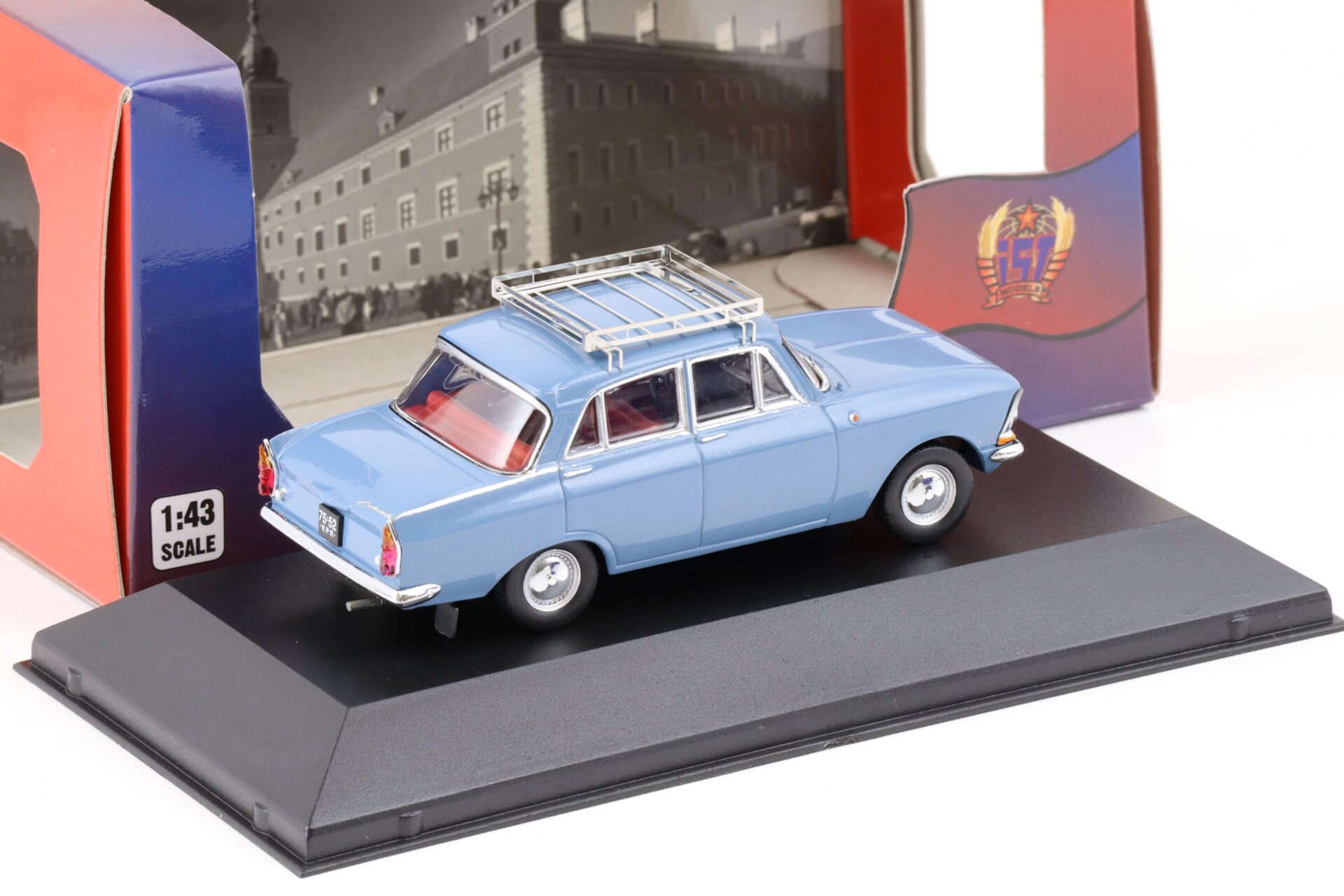 1:43 IST Models 1966 Moskwitch 408E Sedan blue