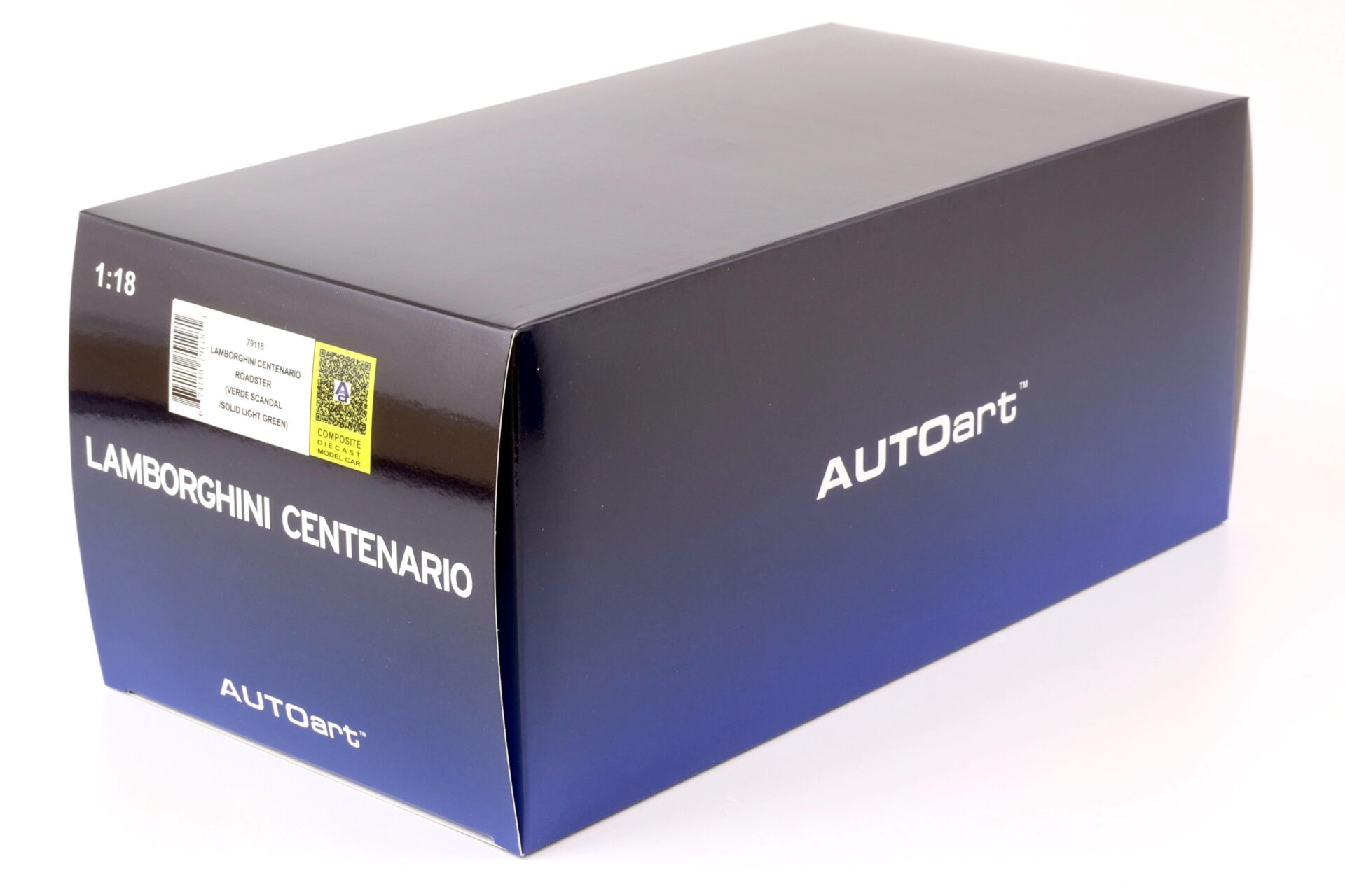 1:18 AUTOart Lamborghini Centenario Roadster Verde Scandal/ solid light green