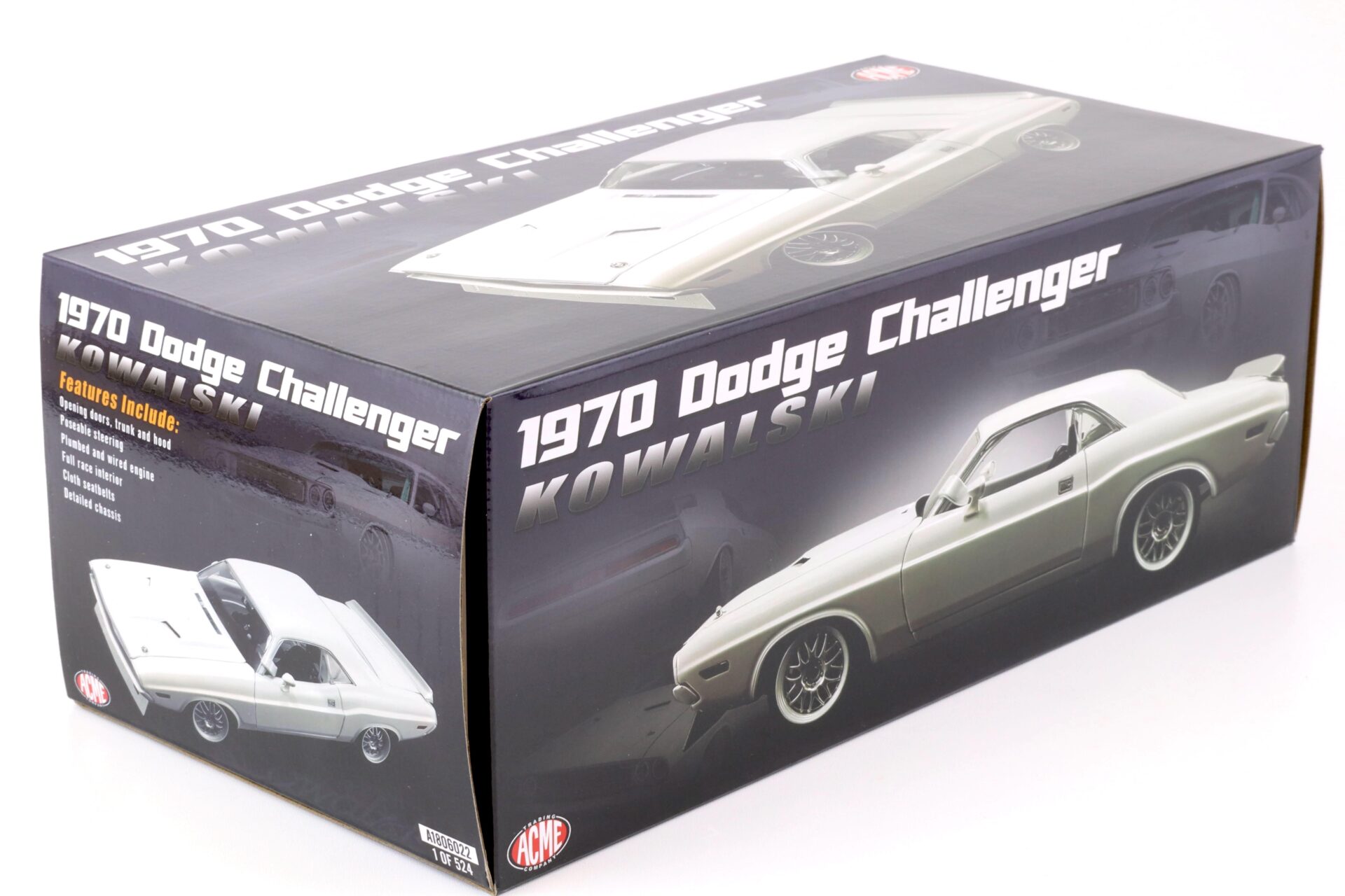 1:18 ACME 1970 Dodge Challenger Street Fighter KOWALSKI white A1806022