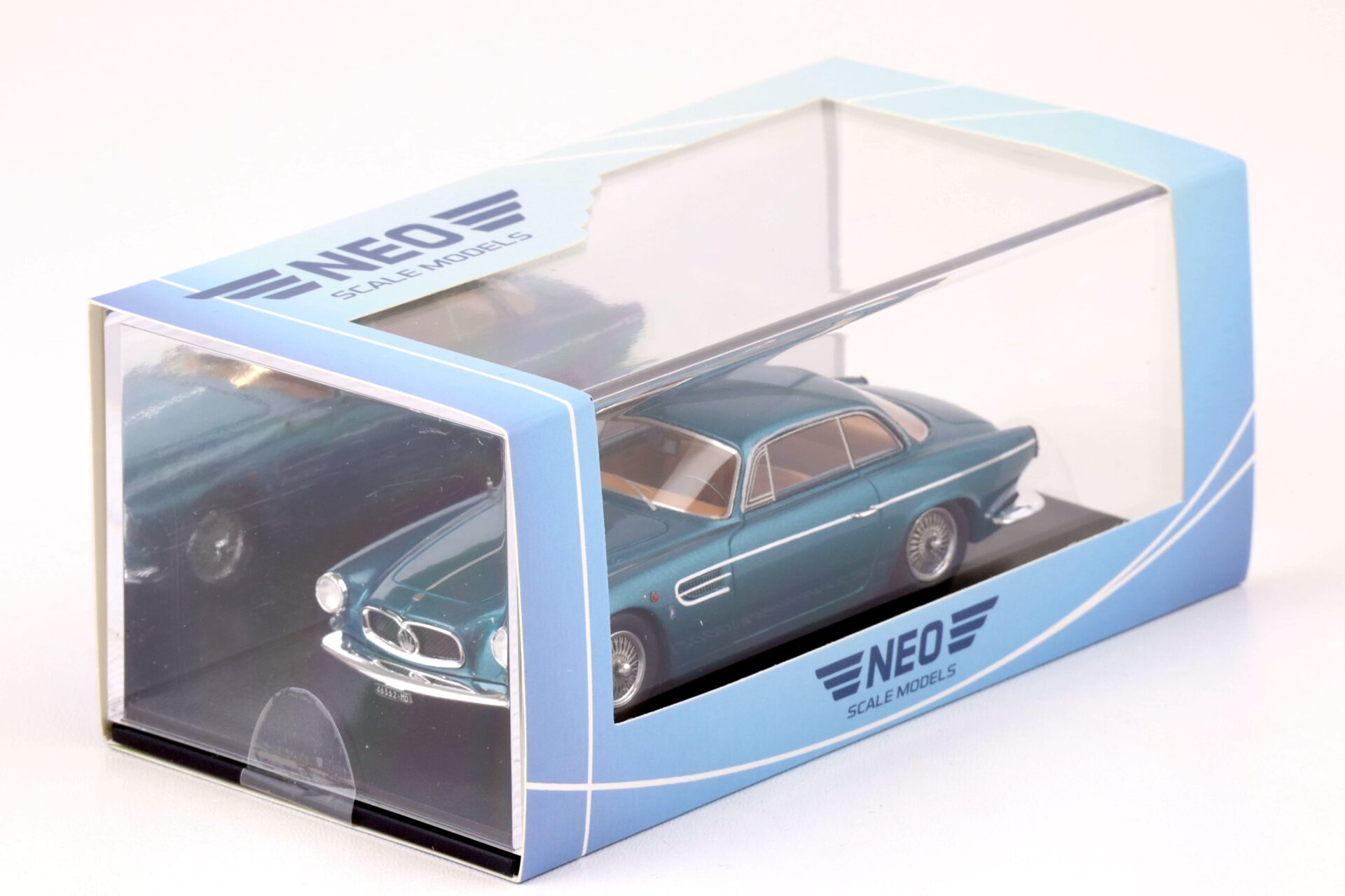 1:43 NEO 1956 Maserati A6G 2000 Allemand Coupe metallic turquoise