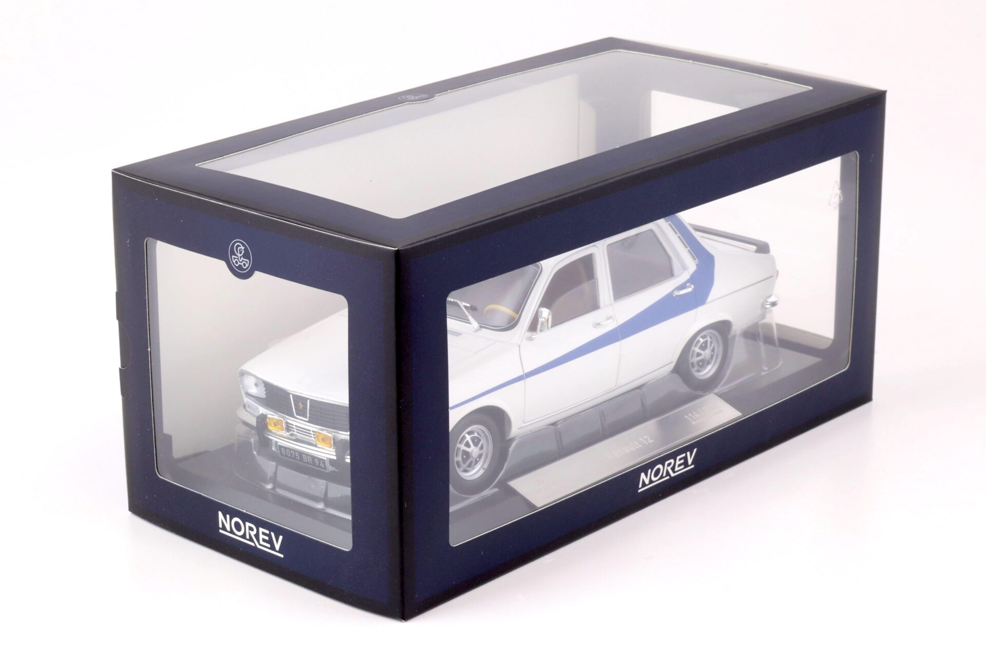 1:18 Norev Renault 12 white with blue side deco 1984 - Limited 300 pcs.